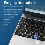 GXMO F152G 15,6 Zoll Laptop, Windows 11 Intel Alder Lake N95 Quad-Core, unterstützt Fingerabdruck-Entsperrung, 16 GB+512 GB