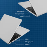GXMO F152G 15,6 Zoll Laptop, Windows 11 Intel Alder Lake N95 Quad-Core, unterstützt Fingerabdruck-Entsperrung, 16 GB+512 GB