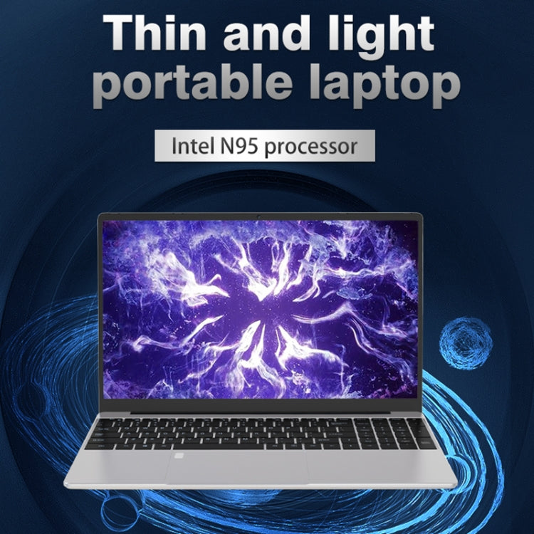 GXMO F152G 15,6 Zoll Laptop, Windows 11 Intel Alder Lake N95 Quad-Core, unterstützt Fingerabdruck-Entsperrung, 16 GB+512 GB