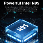 GXMO F152G 15,6 Zoll Laptop, Windows 11 Intel Alder Lake N95 Quad-Core, unterstützt Fingerabdruck-Entsperrung, 16 GB+512 GB
