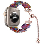 Harz-Retractable-Ketten-Uhrenarmband, für Apple Watch Ultra 2 49mm, für Apple Watch Series 9 45mm