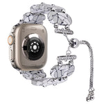 Harz-Retractable-Ketten-Uhrenarmband, für Apple Watch Series 9 41mm, für Apple Watch Ultra 49mm