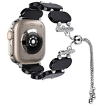 Harz-Retractable-Ketten-Uhrenarmband, für Apple Watch Series 9 41mm, für Apple Watch Ultra 49mm