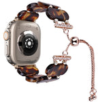 Harz-Retractable-Ketten-Uhrenarmband, für Apple Watch Series 9 41mm, für Apple Watch Ultra 49mm