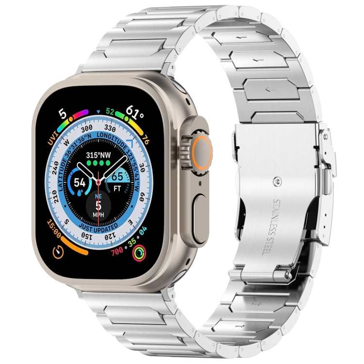 I-Shaped Titanium Metal Watch Band, For Apple Watch SE 2023 44mm, For Apple Watch SE 2023 40mm, For Apple Watch Ultra 2 49mm, For Apple Watch Series 9 45mm, For Apple Watch Series 9 41mm, For Apple Watch Ultra 49mm, For Apple Watch Series 8 41mm       ...