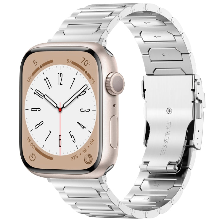 I-Shaped Titanium Metal Watch Band, For Apple Watch SE 2023 44mm, For Apple Watch SE 2023 40mm, For Apple Watch Ultra 2 49mm, For Apple Watch Series 9 45mm, For Apple Watch Series 9 41mm, For Apple Watch Ultra 49mm, For Apple Watch Series 8 41mm       ...