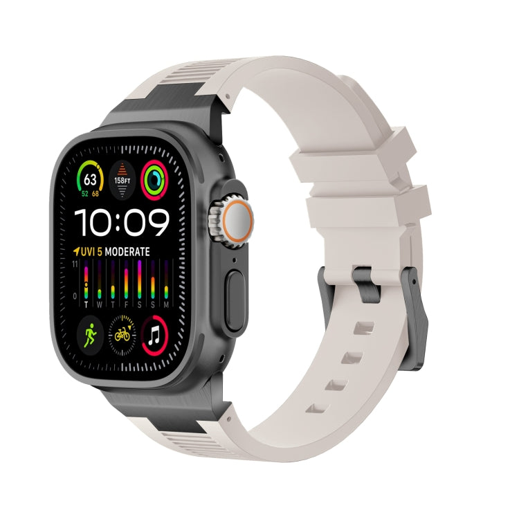 Loners Armband aus Flüssigsilikon, Für Apple Watch SE 2023 44mm, Für Apple Watch Ultra 2 49mm, Für Apple Watch Series 9 45mm