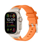 Loners Armband aus Flüssigsilikon, Für Apple Watch SE 2023 44mm, Für Apple Watch Ultra 2 49mm, Für Apple Watch Series 9 45mm