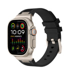 Loners Armband aus Flüssigsilikon, Für Apple Watch SE 2023 44mm, Für Apple Watch Ultra 2 49mm, Für Apple Watch Series 9 45mm