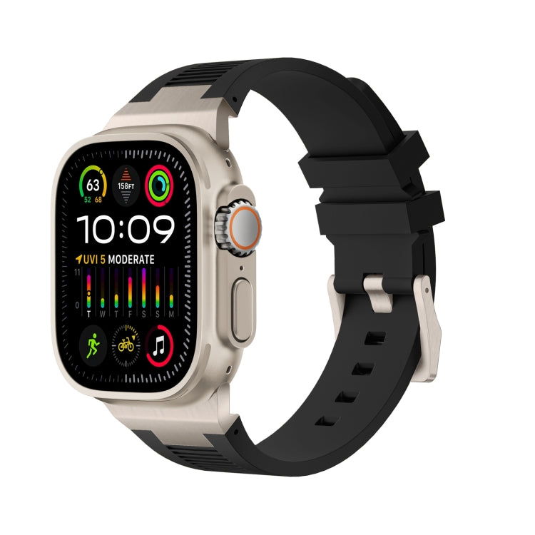 Loners Armband aus Flüssigsilikon, Für Apple Watch SE 2023 44mm, Für Apple Watch Ultra 2 49mm, Für Apple Watch Series 9 45mm