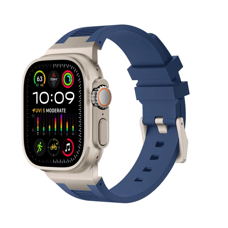 Loners Armband aus Flüssigsilikon, Für Apple Watch SE 2023 44mm, Für Apple Watch Ultra 2 49mm, Für Apple Watch Series 9 45mm