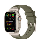 Loners Armband aus Flüssigsilikon, Für Apple Watch SE 2023 44mm, Für Apple Watch Ultra 2 49mm, Für Apple Watch Series 9 45mm