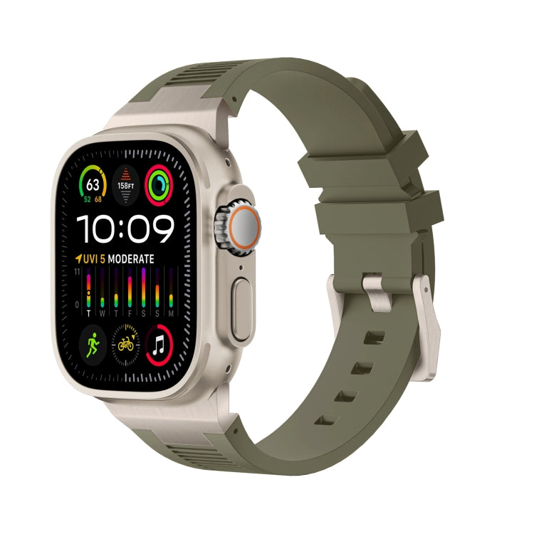 Loners Armband aus Flüssigsilikon, Für Apple Watch SE 2023 44mm, Für Apple Watch Ultra 2 49mm, Für Apple Watch Series 9 45mm