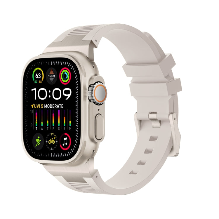 Loners Armband aus Flüssigsilikon, Für Apple Watch SE 2023 44mm, Für Apple Watch Ultra 2 49mm, Für Apple Watch Series 9 45mm