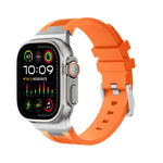 Loners Armband aus Flüssigsilikon, Für Apple Watch SE 2023 44mm, Für Apple Watch Ultra 2 49mm, Für Apple Watch Series 9 45mm