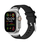 Loners Armband aus Flüssigsilikon, Für Apple Watch SE 2023 44mm, Für Apple Watch Ultra 2 49mm, Für Apple Watch Series 9 45mm