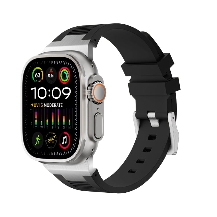Loners Armband aus Flüssigsilikon, Für Apple Watch SE 2023 44mm, Für Apple Watch Ultra 2 49mm, Für Apple Watch Series 9 45mm