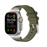 Loners Armband aus Flüssigsilikon, Für Apple Watch SE 2023 44mm, Für Apple Watch Ultra 2 49mm, Für Apple Watch Series 9 45mm