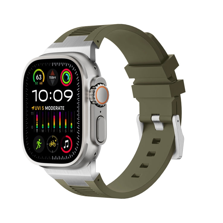 Loners Armband aus Flüssigsilikon, Für Apple Watch SE 2023 44mm, Für Apple Watch Ultra 2 49mm, Für Apple Watch Series 9 45mm