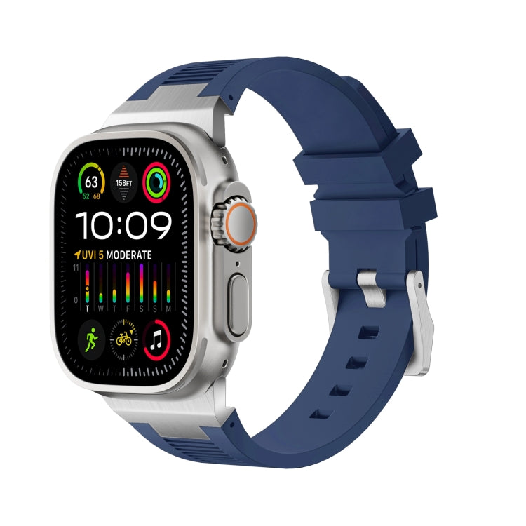 Loners Armband aus Flüssigsilikon, Für Apple Watch SE 2023 44mm, Für Apple Watch Ultra 2 49mm, Für Apple Watch Series 9 45mm