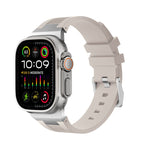 Loners Armband aus Flüssigsilikon, Für Apple Watch SE 2023 44mm, Für Apple Watch Ultra 2 49mm, Für Apple Watch Series 9 45mm