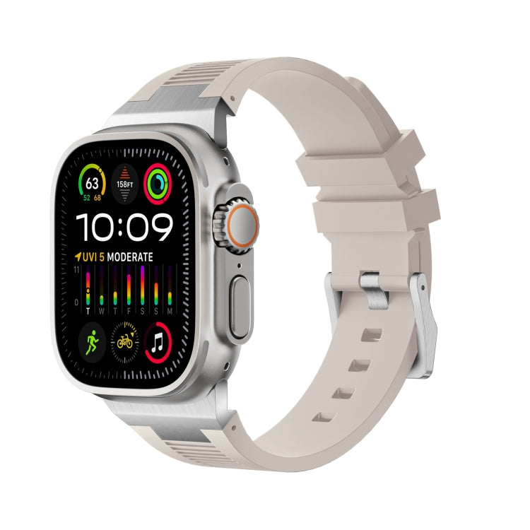 Loners Armband aus Flüssigsilikon, Für Apple Watch SE 2023 44mm, Für Apple Watch Ultra 2 49mm, Für Apple Watch Series 9 45mm