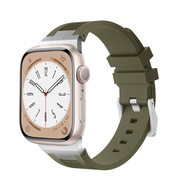 Loners Armband aus Flüssigsilikon, Für Apple Watch SE 2023 44mm, Für Apple Watch Ultra 2 49mm, Für Apple Watch Series 9 45mm