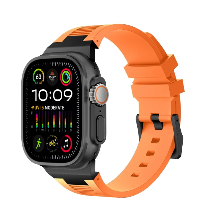 Loners Flüssiges Silikonarmband, für Apple Watch Ultra 49 mm, für Apple Watch Series 8 45 mm, für Apple Watch SE 2022 44 mm