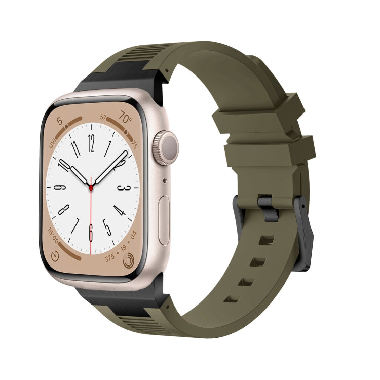 Loners Liquid Silicone Watch Band, For Apple Watch Series 7 45mm, For Apple Watch SE 44mm, For Apple Watch Series 6 44mm