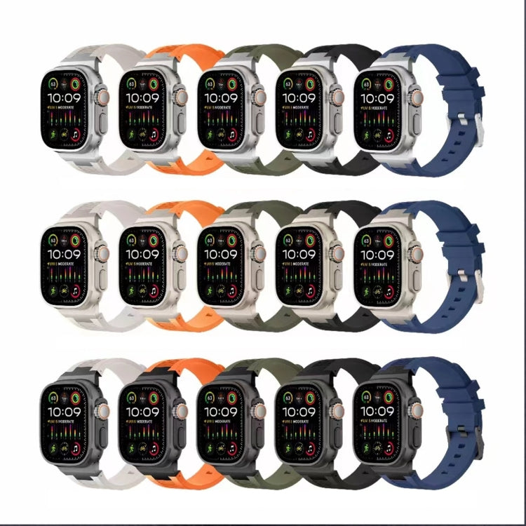 Loners Armband aus Flüssigsilikon, Für Apple Watch SE 2023 44mm, Für Apple Watch Ultra 2 49mm, Für Apple Watch Series 9 45mm