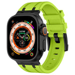 Stone Grain Liquid Silicone Watch Band, For Apple Watch SE 2023 44mm, For Apple Watch Ultra 2 49mm, For Apple Watch Series 9 45mm, For Apple Watch Ultra 49mm