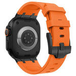 Stone Grain Liquid Silicone Watch Band, For Apple Watch Series 2 42mm, For Apple Watch 42mm