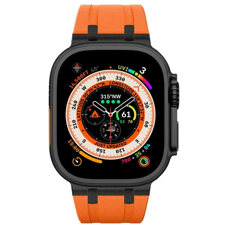 Stone Grain Liquid Silicone Watch Band, For Apple Watch Series 2 42mm, For Apple Watch 42mm