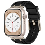 Stone Grain Liquid Silicone Watch Band, For Apple Watch Series 2 42mm, For Apple Watch 42mm