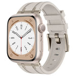 Stone Grain Liquid Silicone Watch Band, For Apple Watch Series 2 42mm, For Apple Watch 42mm