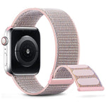 Nylon-Uhrenarmband mit doppeltem Klettverschluss, für Apple Watch 38 mm