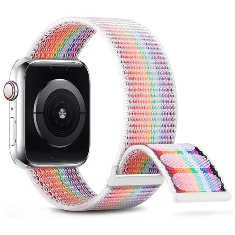 Dual Hook and Loop Nylon Watch Band, For Apple Watch 38mm
