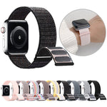 Dual Hook and Loop Nylon Watch Band, For Apple Watch SE 2023 44mm, For Apple Watch SE 2023 40mm, For Apple Watch Ultra 2 49mm, For Apple Watch Series 9 45mm, For Apple Watch Series 9 41mm