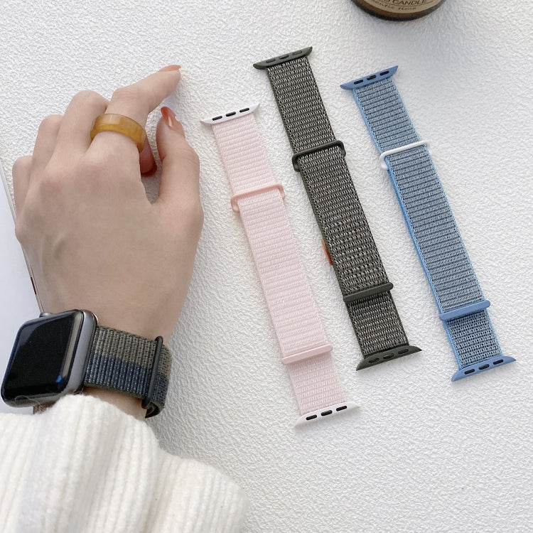 Dual Hook and Loop Nylon Watch Band, For Apple Watch Series 3 38mm, For Apple Watch Series 3 42mm, For Apple Watch Series 2 42mm, For Apple Watch Series 2 38mm, For Apple Watch 42mm
