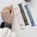 Dual Hook and Loop Nylon Watch Band, For Apple Watch Series 6 44mm, For Apple Watch Series 5 44mm, For Apple Watch Series 5 40mm, For Apple Watch Series 4 44mm, For Apple Watch Series 4 40mm