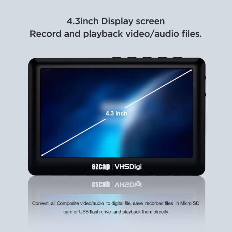 Ezcap 180 VHSDigi 4,3-Zoll-Bildschirm Videoaufnahmebox, Ezcap 180