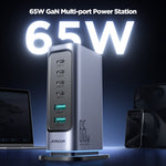 JOYROOM JR-TCM02 6 in 1 65W GaN 4 USB-C & 2 USB-A Mehrfachladegerät, EU-Stecker, UK-Stecker
