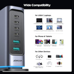 JOYROOM JR-TCM02 6 in 1 65W GaN 4 USB-C & 2 USB-A Mehrfachladegerät, EU-Stecker, UK-Stecker