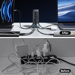 JOYROOM JR-TCM02 6 in 1 65W GaN 4 USB-C & 2 USB-A Mehrfachladegerät, EU-Stecker, UK-Stecker