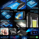 Unihertz Tank 3 Pro 5G / 8849, Projektor, 200-MP-Kamera, Nachtsicht, 23800-mAh-Akku, 6,79 Zoll Android 13 Dimensity 8200 Octa-Core-Prozessor, Netzwerk: 5G, 16 GB + 512 GB