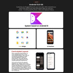 HOTWAV T7 Robustes Smartphone, 6280 mAh, 6,52 Zoll, Android 13, MT8788 Octa-Core-Prozessor, Netzwerk: 4G, OTG, 4 GB + 128 GB