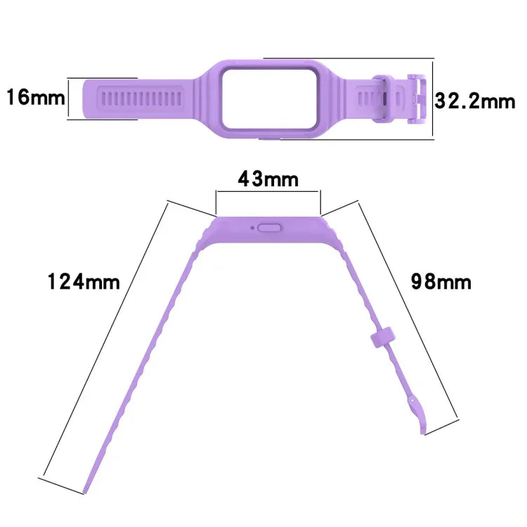 Integriertes TPU-Armband in einfarbiger Farbe, für Samsung Galaxy Fit 3