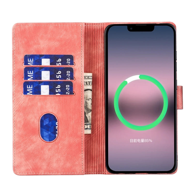 Stift Herz Katze Geprägte Leder-Handyhülle, Für iPhone 13 mini, Für iPhone 12, Für iPhone 12 Pro Max, Für iPhone 12 Pro, Für iPhone 12 mini, Für iPhone 11 Pro Max, Für iPhone 11, Für iPhone 11 Pro
