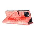 Stift Herz Katze Geprägte Leder-Handyhülle, Für iPhone 13 mini, Für iPhone 12, Für iPhone 12 Pro Max, Für iPhone 12 Pro, Für iPhone 12 mini, Für iPhone 11 Pro Max, Für iPhone 11, Für iPhone 11 Pro