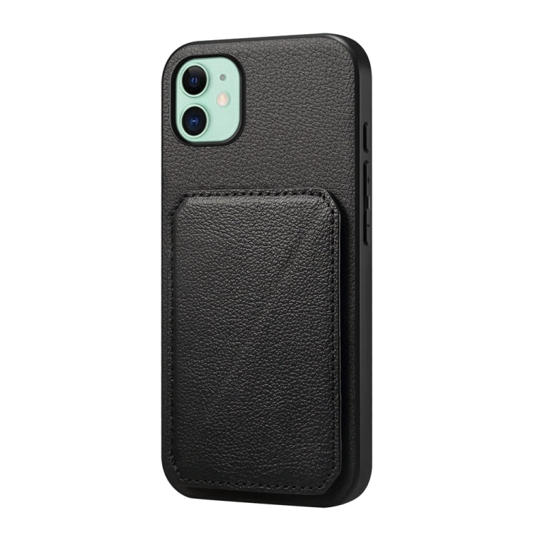 D04 Kalbslederstruktur Dualer Kartenfachhalter Handyhülle, Für iPhone 11, Für iPhone 11 Pro, Für iPhone X / XS, Für iPhone XR, Für iPhone XS Max, Für iPhone 7 Plus / 8 Plus